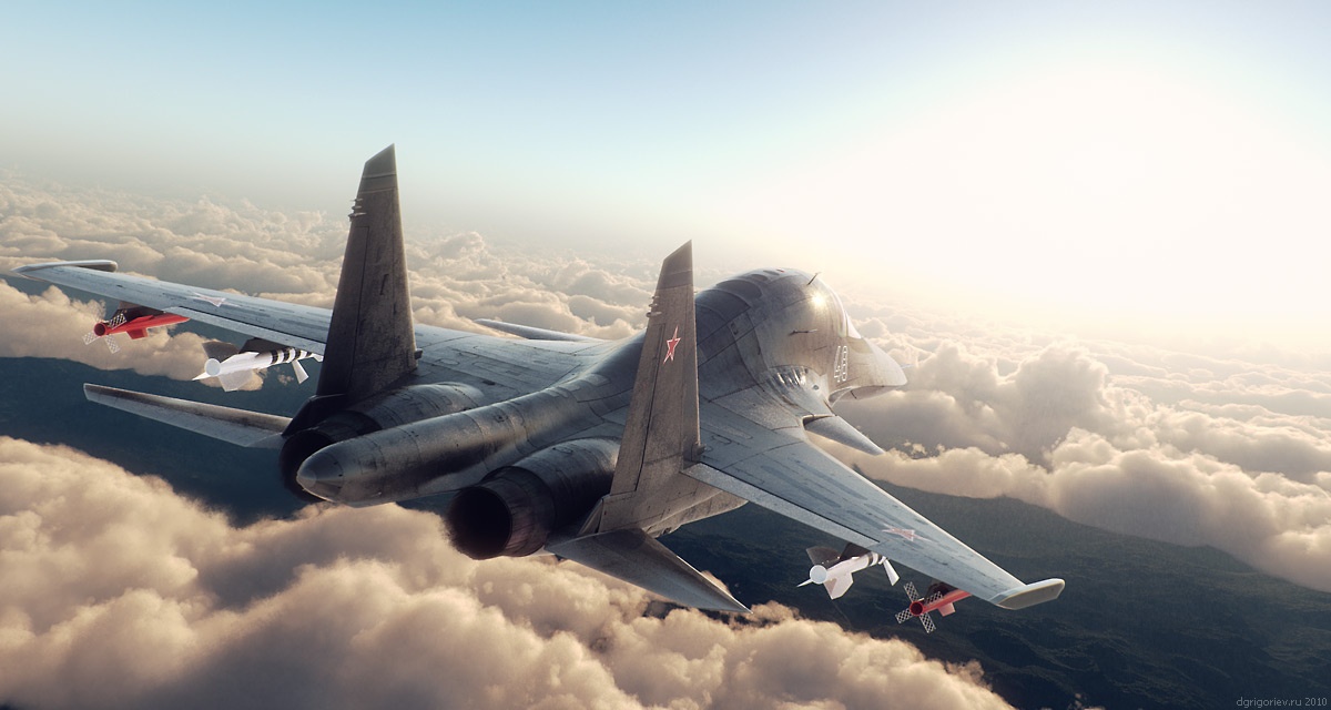 Sukhoi SU-34 by Dmitry Grigorev