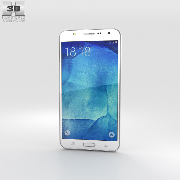 Samsung Galaxy J7 白い 3Dモデル