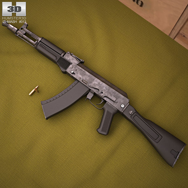 AK-105 Modelo 3d