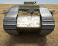 Mark V Panzer 3D-Modell Vorderansicht