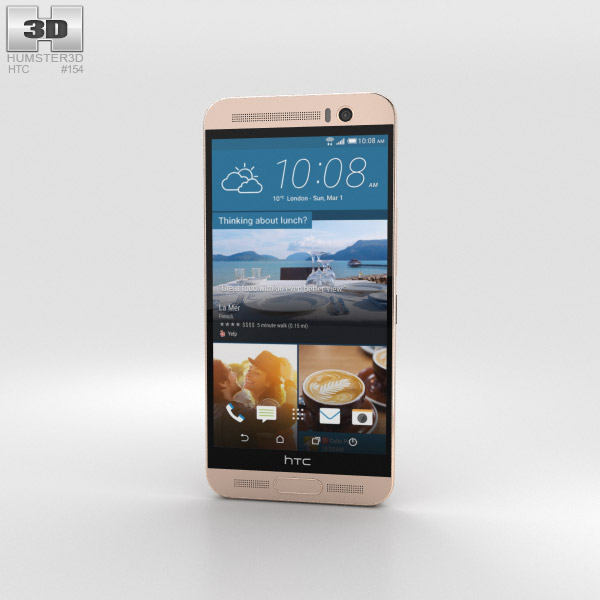 HTC One ME Gold Sepia 3D model