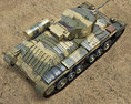 Valentine Infantry Tank Mk III 3d model top view