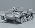 Valentine Infantry Tank Mk III 3d model clay render