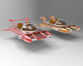 Retro Flying car Kostenloses 3D-Modell