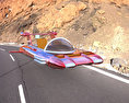 Retro Flying car Kostenloses 3D-Modell
