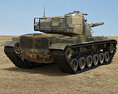M60 Patton 3d model back view