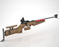 1827F ANSCHUTZ Biathlon rifle Modello 3D