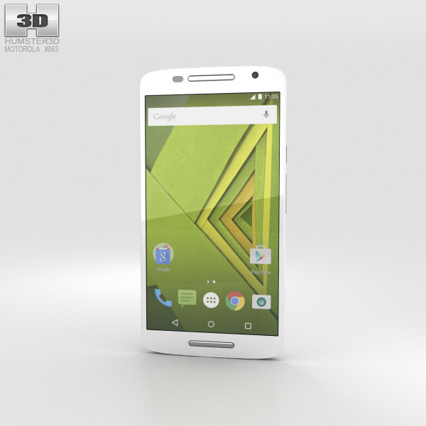 Motorola Moto X Play 白い 3Dモデル