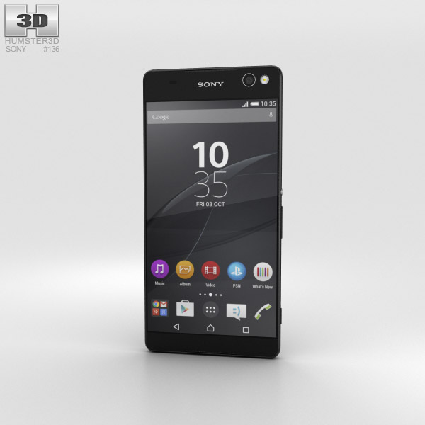 Sony Xperia C5 Ultra Black 3D модель