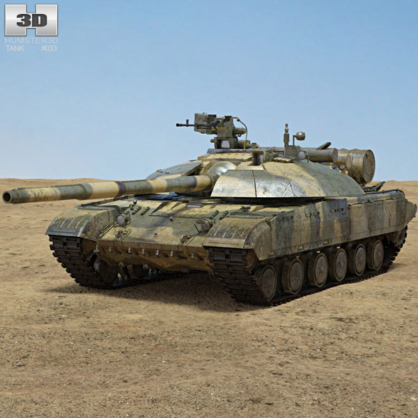 T-64BM Bulat 3D模型