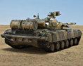 T-64BM Bulat Modello 3D vista posteriore