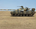 T-64BM Bulat Modelo 3D vista lateral
