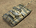 T-64BM Bulat Modelo 3D vista superior