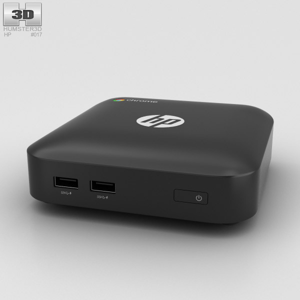 HP Chromebox Black 3D model