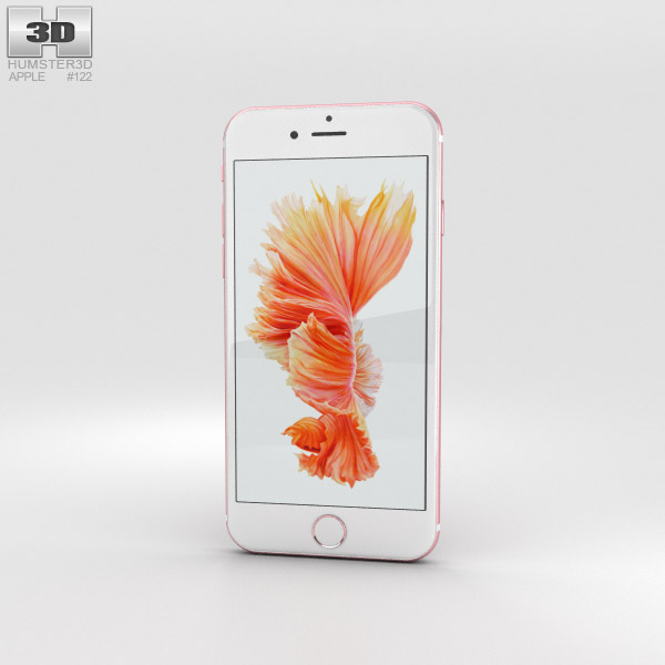 Apple iPhone 6s Rose Gold Modèle 3D