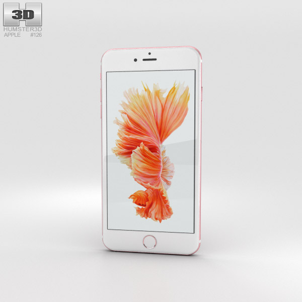 Apple iPhone 6s Plus Rose Gold 3D-Modell