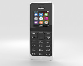 Nokia 105 White 3D model