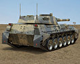 Tanque Argentino Mediano 3D 모델  back view
