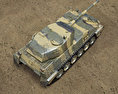 Tanque Argentino Mediano 3D 모델  top view