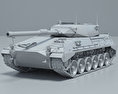 Tanque Argentino Mediano Modello 3D clay render