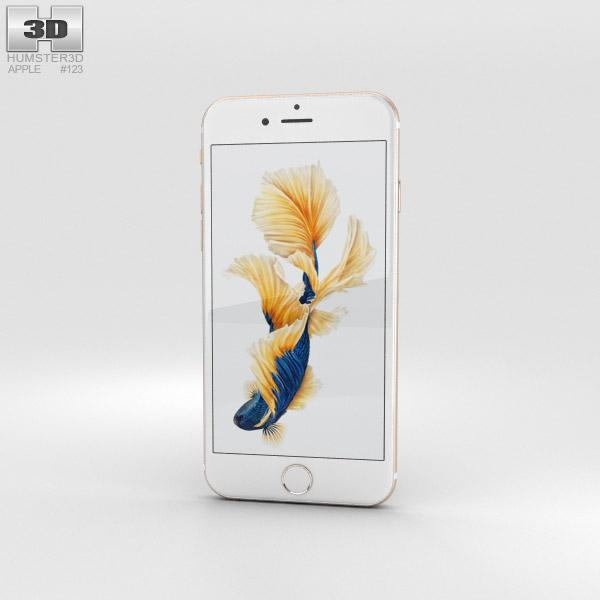 Apple iPhone 6s Gold 3Dモデル