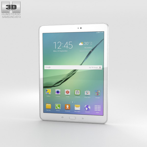 Samsung Galaxy Tab S2 9.7-inch White 3D model