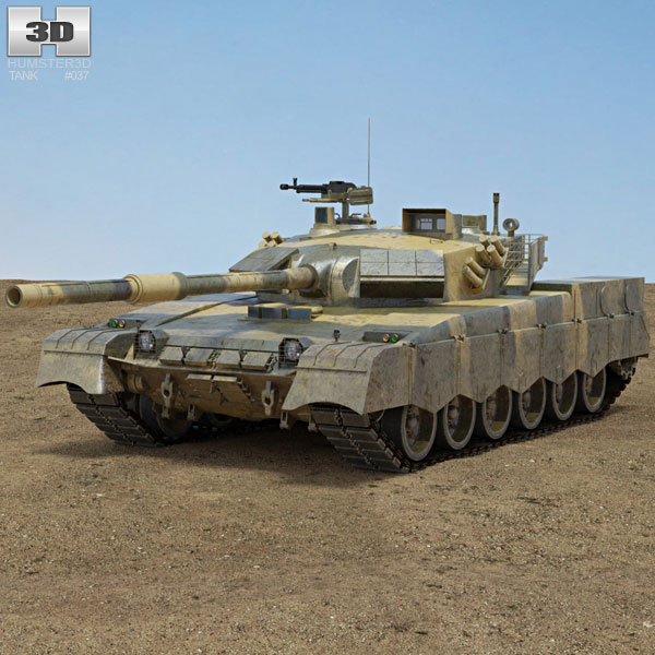 Al-Khalid MBT-2000 3D model