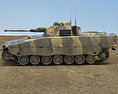 Combat Vehicle 90 3d model side view