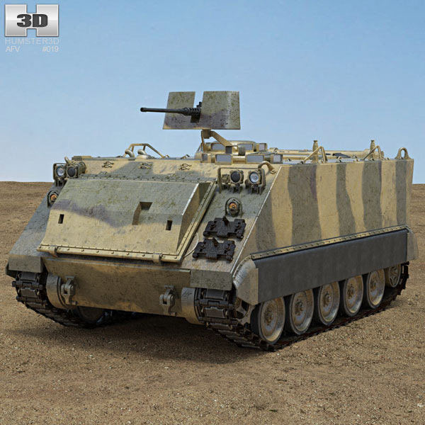 M113 transporte blindado de personal Modelo 3D