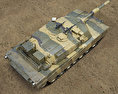 M1A1 Abrams 3d model top view