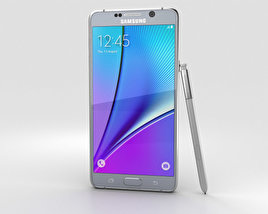 Samsung Galaxy Note 5 Silver Titan 3D model