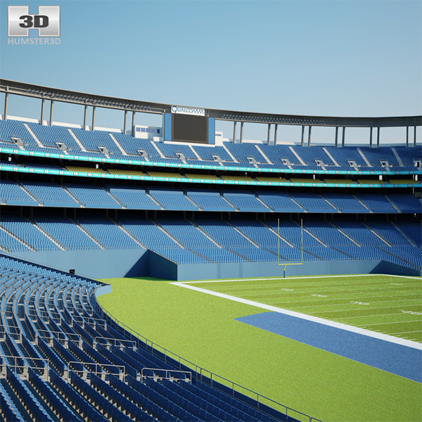 SDCCU Stadium Modelo 3d