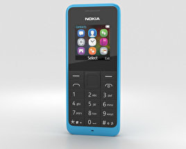 Nokia 105 Dual SIM Cyan 3D model