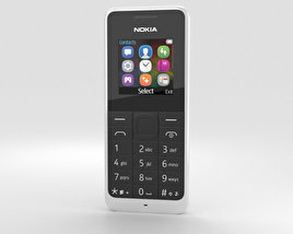 Nokia 105 Dual SIM White 3D 모델 