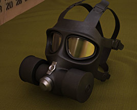 FG-1 Masque à gaz de lutte contre l'incendie Modelo 3D