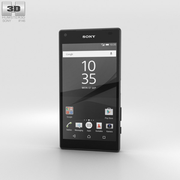 Sony Xperia Z5 Compact Graphite Black 3Dモデル