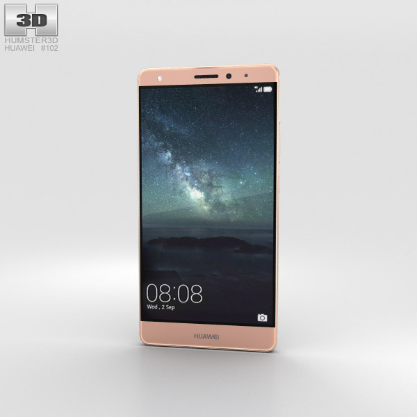 Huawei Mate S Rose Gold 3D-Modell