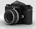 Nikon F Noir Modèle 3d