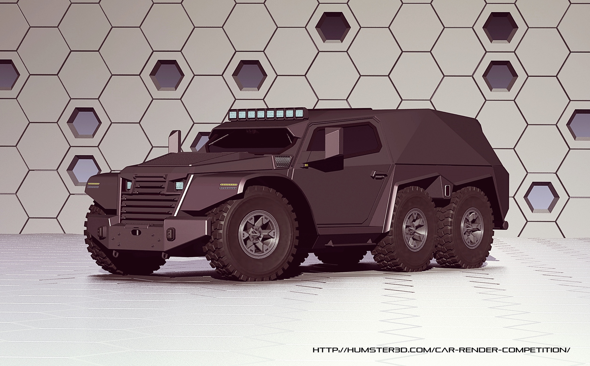 Luxury Armored Vehicle 3d art
