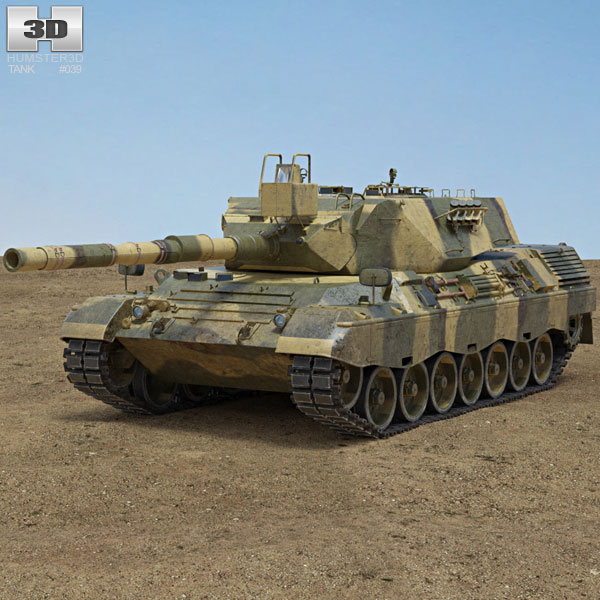 Leopard 1 Tank 3D model
