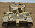 Leopard 1 Tank 3D-Modell Vorderansicht