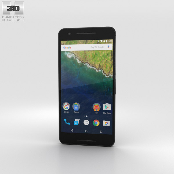 Huawei Nexus 6P Graphite 3D-Modell