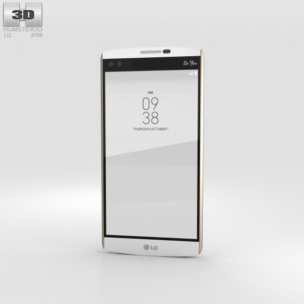 LG V10 Luxe Blanc Modèle 3D