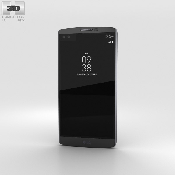 LG V10 Space Black 3D модель