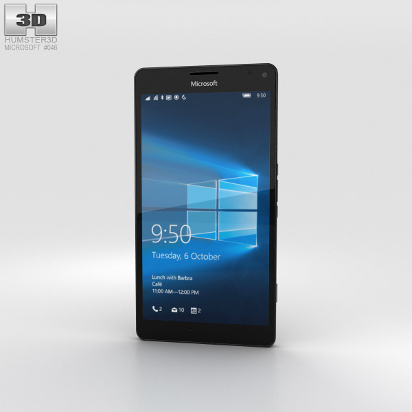 Microsoft Lumia 950 XL Noir Modèle 3D