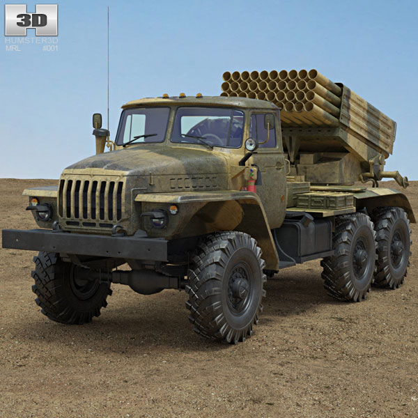 BM-21 Grad Modello 3D