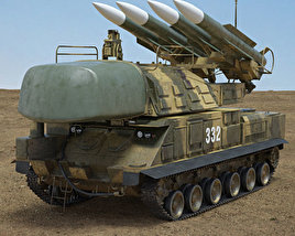 Buk M1 missile system 3D model