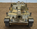 Kürassier Panzer 3D-Modell Vorderansicht