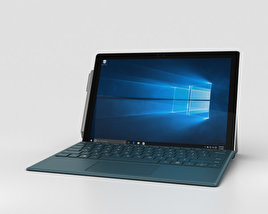 Microsoft Surface Pro 4 Teal 3D model