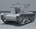 T-26 3d model wire render